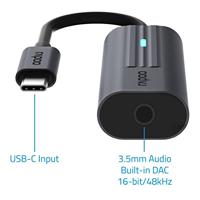 Rapoo USB-C Adapter, USB-C naar 3,5 mm Audio - thumbnail