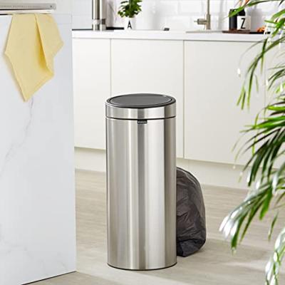 Brabantia touch bin afvalemmer 30 liter matt steel - thumbnail