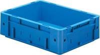LA-KA-PE Transportstapelbak | L400xB300xH210mm | blauw PP zware belasting greepopening | zijwanden gesloten | 1 stuk - VTK 400/210-0 BLAU VTK - thumbnail