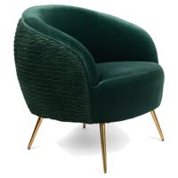 Bold Monkey So Curvy fauteuil donkergroen - thumbnail