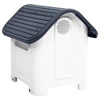 Hondenhok 59x75x66 cm polypropeen grijs - thumbnail