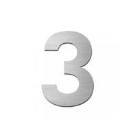 Stoer! Huiscijfer Forte 75Mm Zelf Nr.3 Inox - 57750003 - thumbnail