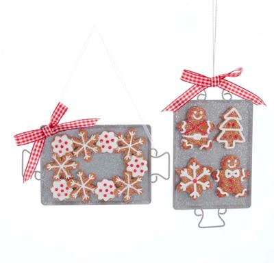 Gingerbread On Metal Tray Ornament 6 inch kersthanger Kurt S. Adler - Kurt s adler Gingerbread On Metal Tray Ornament 6 inch kersthanger Kurt S. Adler - Kurt s adler