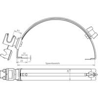 DEHN DLH DS 8 H36 FG180.280 GR V2A Overspanningsveilige montageset 1 stuk(s) - thumbnail