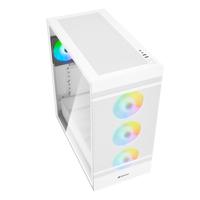 Sharkoon Rebel C50 White RGB midi tower behuizing - thumbnail