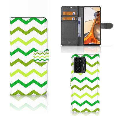 Xiaomi 11T | 11T Pro | Telefoon Hoesje | Zigzag Groen Xiaomi 11T | 11T Pro | Telefoon Hoesje | Zigzag Groen