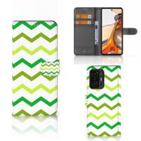 Xiaomi 11T | 11T Pro | Telefoon Hoesje | Zigzag Groen - thumbnail