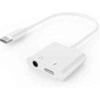 Gembird GMB Audio USB-C naar 3.5 mm audio adapterkabel, wit - thumbnail