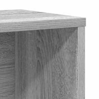 Boekenkast 60x24x85 cm bewerkt hout grijs sonoma eikenkleurig - thumbnail