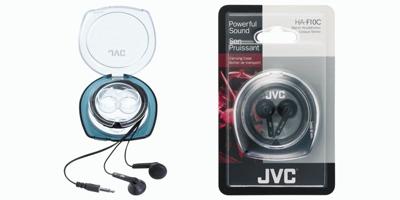 JVC HA F 10 C in-ear koptelefoon,, één maat, zwart