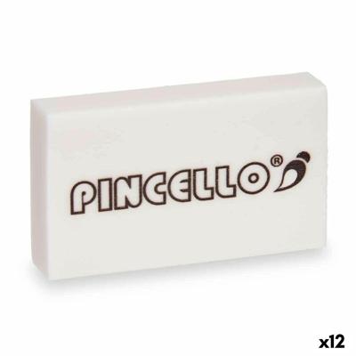 Gom Pincello Wit 9 x 16 x 1,5 cm (12 Stuks)