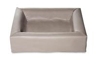 Bia bed kunstleer hoes hondenmand taupe - thumbnail