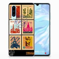 Huawei P30 | Silliconen Back Cover | Postzegels - thumbnail