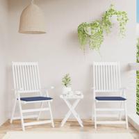 VidaXL Palletkussens 2 st 40x40x3 cm oxford stof marineblauw - thumbnail