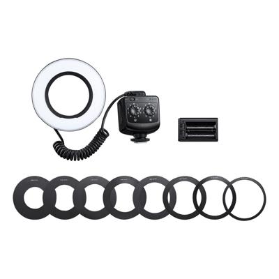 Godox Ring72 macro ringlamp voor foto en video met 8W LED en 8 adapterringen