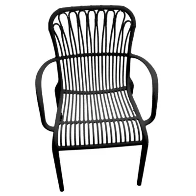 Vita Madrid stapelstoel Zwart