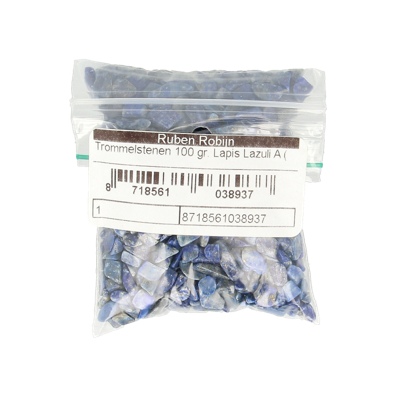 Ruben Robijn Trommelstenen lapis lazuli A maat 1 100 Gram