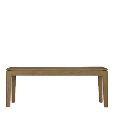 Ethnicraft Eetkamerbank 'Bok' Teakhout, 126cm, kleur Bruin