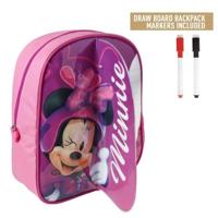 Cerda Disney minnie mouse rugzak met schrijfgedeelte + 2 markers 25x31x10 cm roze - thumbnail