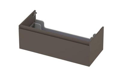 Onderkast INK 1 lade greeploos gelakt 45gr 100 cm x 45 cm x 35 cm Mat taupe 1240135