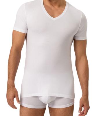 Ten Cate Organic T-shirt V-hals 2-pack wit