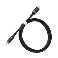 OtterBox Versterkte USB-C naar Lightning Cable, MFi Certified, snellaadkabel voor iPhone en iPad, ultrarobuust, buig- en buigzaam getest, 1m, Zwart - thumbnail