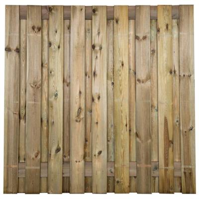 Minimale besteding! Grenen scherm Idaho 19 planks/15 mm RVS geschroefd 180x180 cm Betonschutting Constructie Gardenlux - Gardenlux