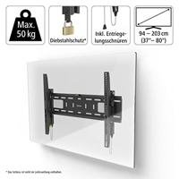 Hama TV Muurbeugel Kantelbaar Antidiefstal-Voorziening voor Schermen tot 80 Inch Zwart - thumbnail