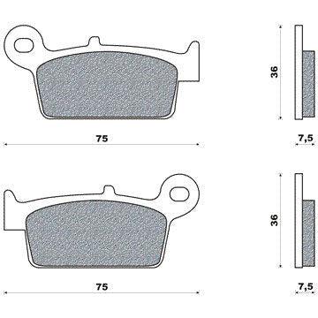 GALFER bremsbelag "fd144" brake pad fd144 g1054 organic