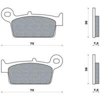 GALFER bremsbelag "fd144" brake pad fd144 g1054 organic - thumbnail