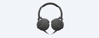 Sony MDR-XB550AP Hoofdband Stereofonisch Bedraad Zwart mobiele hoofdtelefoon