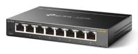 TP-Link TL-SG108E 8-poorts Gigabit Easy Smart Managed Network Switch (8 Gigabit RJ45-poorten, IGMP-snooping, centraal beheer, energiezuinig), Metallic Zwart - thumbnail
