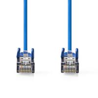 Nedis CCGL85121BU50 Cat5e-kabel Sf/utp Rj45 Male Rj45 Male 5.00 M Rond Pvc Blauw Label - thumbnail