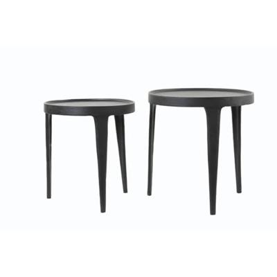 Light & Living Bijzettafel 'Tobias' Set van 2 stuks, zwart Light & Living Bijzettafel 'Tobias' Set van 2 stuks, zwart