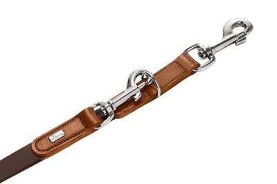 HUNTER Traploos verstelbare hondenlijn Wolmar, chocoladebruin/cognac HUNTER Traploos verstelbare hondenlijn Wolmar, chocoladebruin/cognac