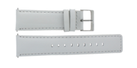 Lacoste horlogeband 2000497 / LC-29-3-14-0156 Leder Wit 22mm + wit stiksel - thumbnail