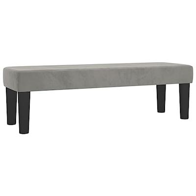 Boxspring met matras fluweel lichtgrijs 180x200 cm