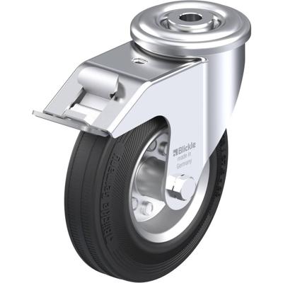 Blickle LER-VE 125R-FI Zwenkwiel met rem Wieldiameter: 125 mm Draagvermogen (max.): 100 kg 1 stuk(s)