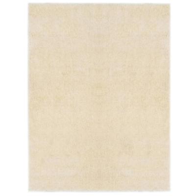 VidaXL Shaggy gebied tapijt crème 120 x 160 cm polyetheen