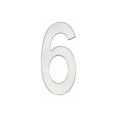Intersteel Huisnummer 6Numbra 15cm RVS - 0035.402046