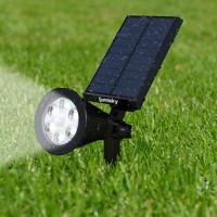 Waterdichte buitenspot op zonne-energie - LUMISKY - 4 witte LED's - 200 Lm - Draaibare kop op 90°C - thumbnail