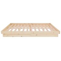 Bedframe massief hout 140x190 cm - thumbnail