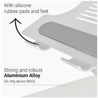 Desq laptopstandaard voor laptops tot 15,6 inch, zilver - thumbnail