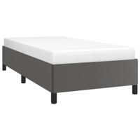 Bedframe kunstleer grijs 90x200 cm - thumbnail