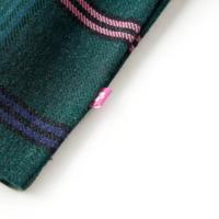 Kinderrok geruit patroon 116 donkergroen - thumbnail