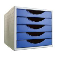 Modulaire archiefkast Archivo 2000 ArchivoTec Serie 4000 5 lades Din A4 Blauw 34 x 27 x 26 cm - thumbnail