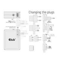 club3D CAC-1917 USB-laadstation 140 W 1x USB-A, 3x USB-C USB PD Zwart Binnen GaN - thumbnail