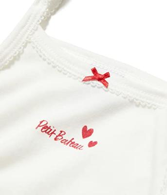 Set van 2 katoenen hartjeshemden voor kleine meisjes - PETIT BATEAU witte hartjes