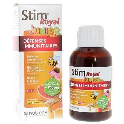 Nutreov Stim Royal Junior Afweerstysteem Siroop Bananensmaak 125ml