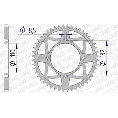 AFAM Chain wheel 520 48z alu anthrazite